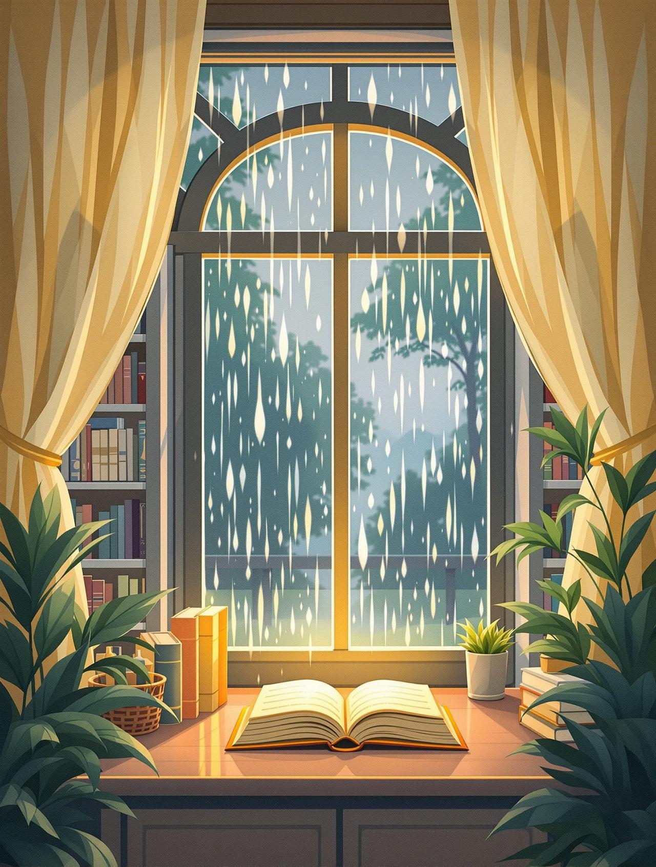 雨天的图书馆 - 免费漫剧网新番